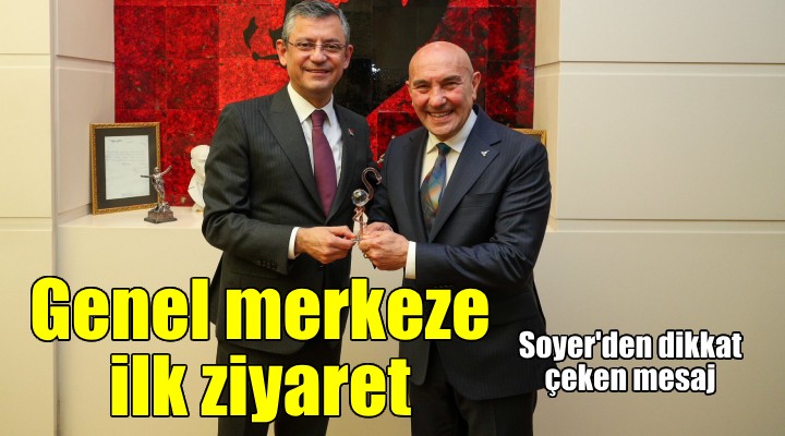 CHP Genel Başkanı Özgür Özel, Tunç Soyer'le bir araya geldi...