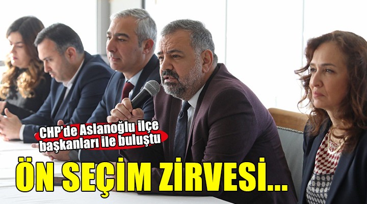 CHP İzmir'de ön seçim buluşması...