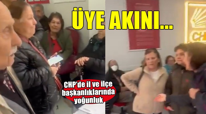 CHP İzmir'de üye yoğunluğu...