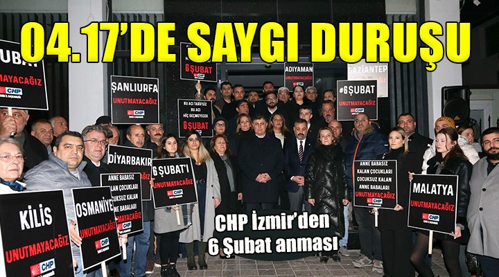CHP İzmir'den 04.17'de saygı duruşu...