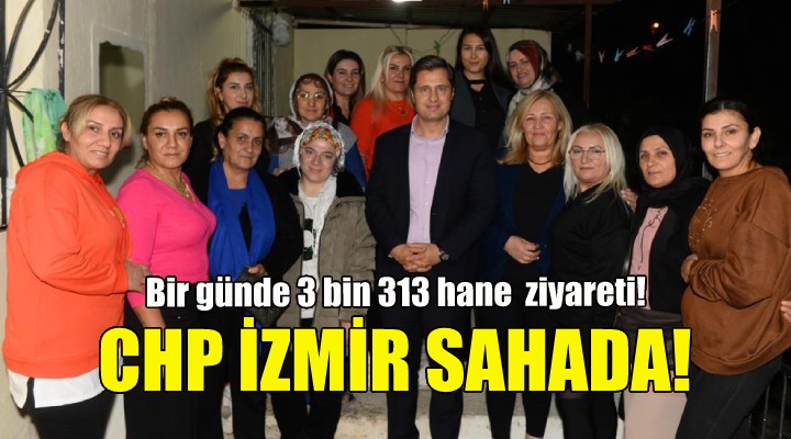 CHP İzmir'den bir günde 3 bin 313 hane ziyareti!
