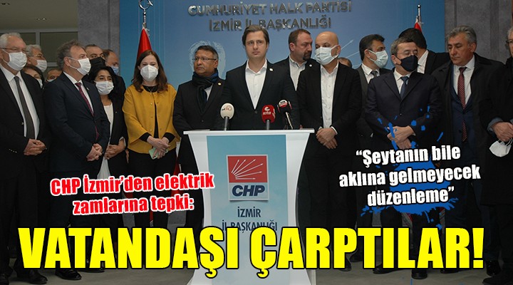 CHP İzmir'den elektrik zamlarına tepki...