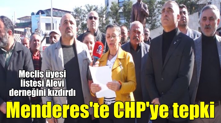 CHP'de Menderes tepkisi...