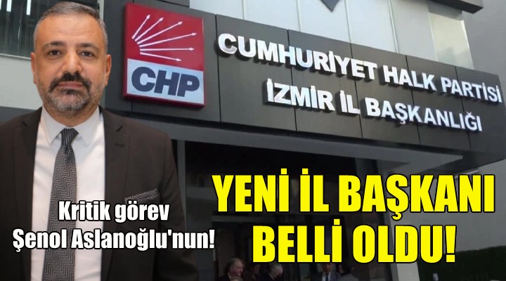 CHP İzmir'de yeni il başkanı belli oldu!