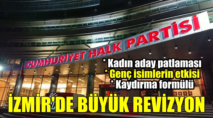 CHP'den İzmir'de büyük revizyon...