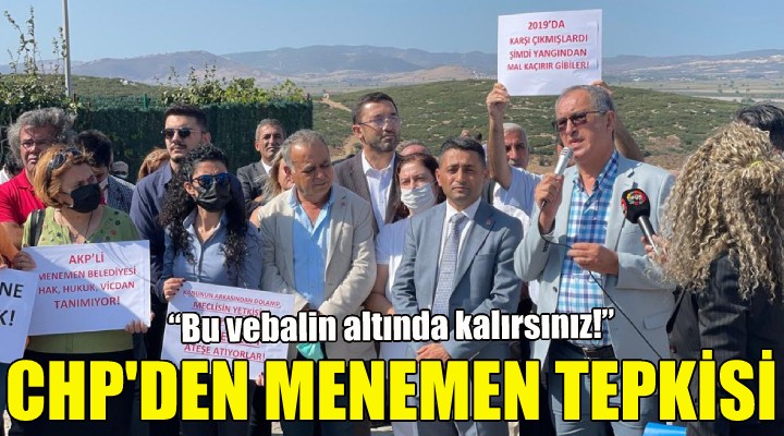 CHP'den Menemen'deki satışa tepki!