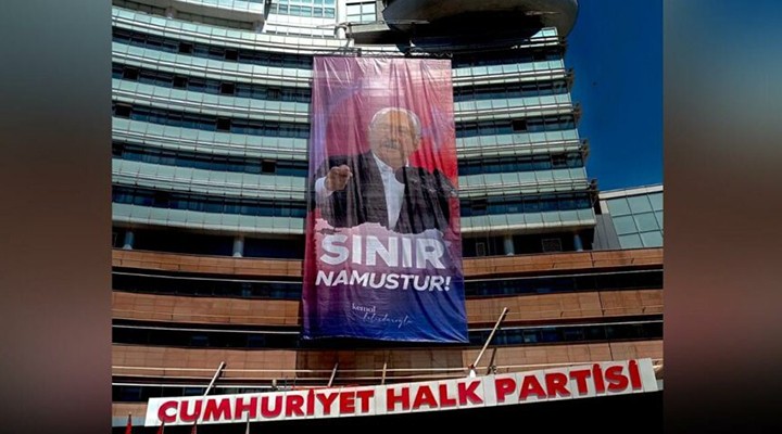 CHP'den 'Sınır Namustur' afişi...