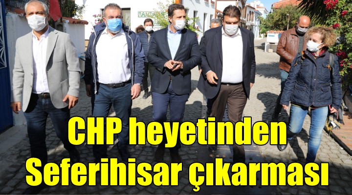 CHP heyetinden Seferihisar'a geçmiş olsun ziyareti