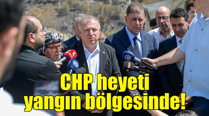 CHP heyetinden yangın bölgesine ziyaret!