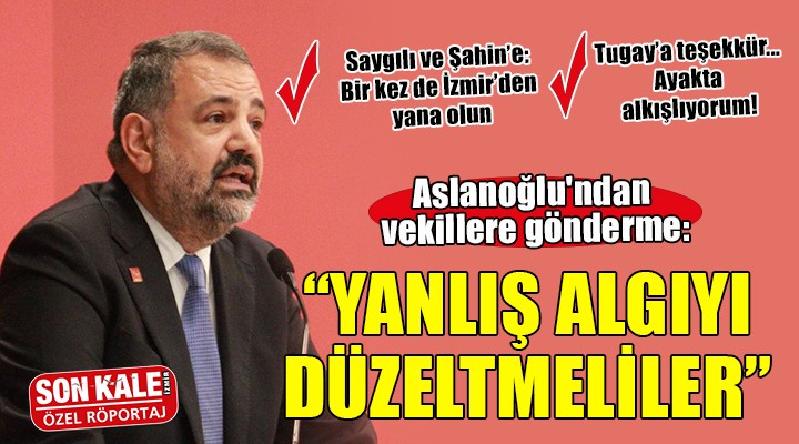 CHP'li Aslanoğlu'dan vekillere gönderme: Yanlış algıyı düzeltmeliler!