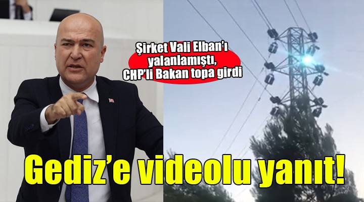 CHP'li Bakan'dan Gediz'e videolu yanıt!