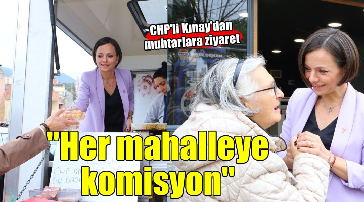 CHP'li Kınay'dan muhtarlara ziyaret...