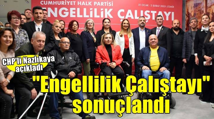 CHP'li Nazlıaka, Engellilik Çalıştayı sonuç bildirgesini açıkladı