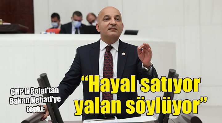 CHP'li Polat'tan Bakan Nebati'ye: ''İzmir'de hayal satıyor''