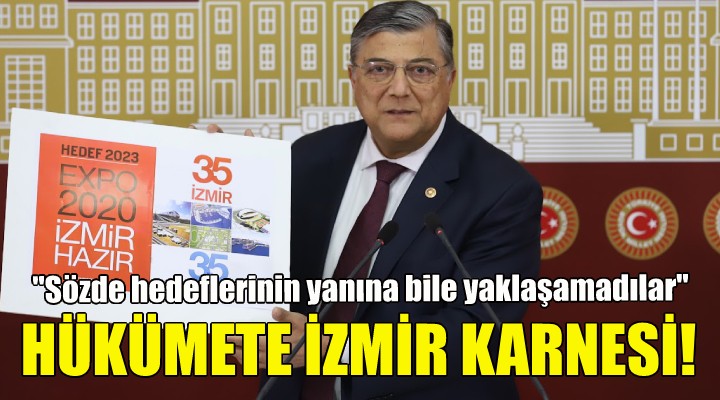 CHP'li Sındır'dan hükümete İzmir karnesi!