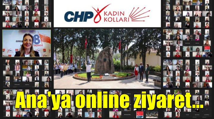 CHP'li kadınlar online olarak Zübeyde Hanım'ın yanında buluştu...