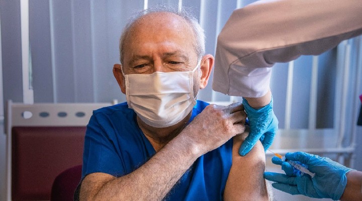 CHP lideri Kemal Kılıçdaroğlu aşı oldu