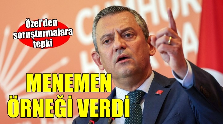 CHP lideri Özel'den o soruşturmalara tepki!