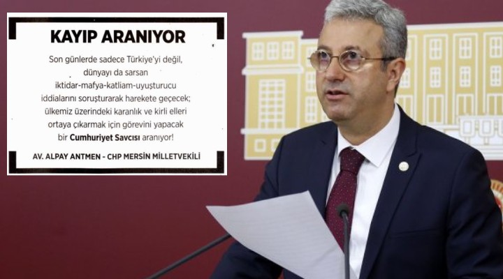 CHP’li vekilden ''Cumhuriyet Savcısı aranıyor'' ilanı!