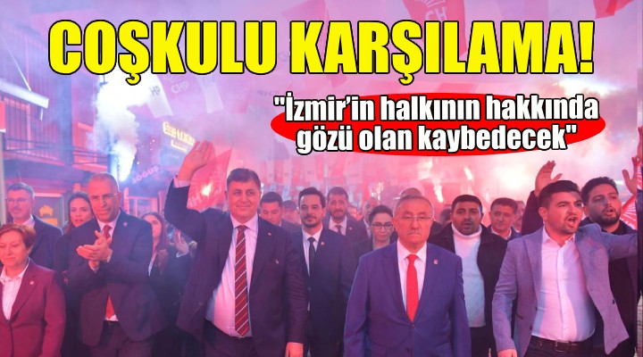 Cemil Tugay'a Gaziemir'de coşkulu karşılama!