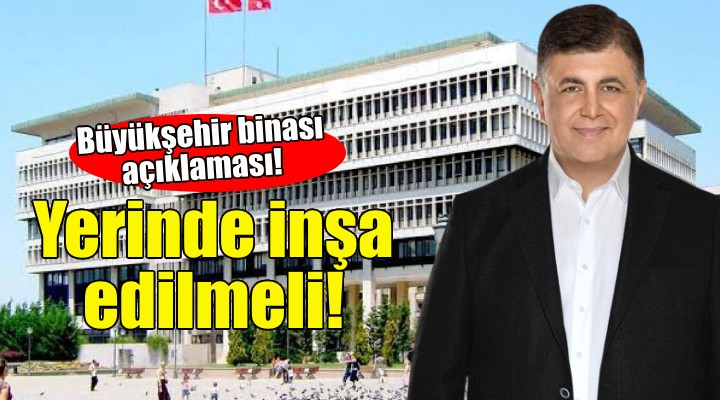 Cemil Tugay'dan Büyükşehir binası açıklaması!