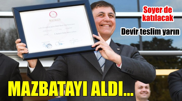 Cemil Tugay mazbatayı aldı, devir teslim yarın!