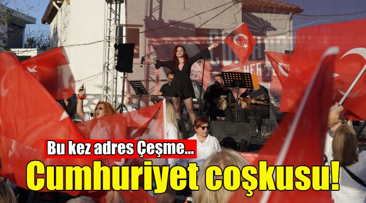 Çeşme Germiyan'da Cumhuriyet coşkusu!