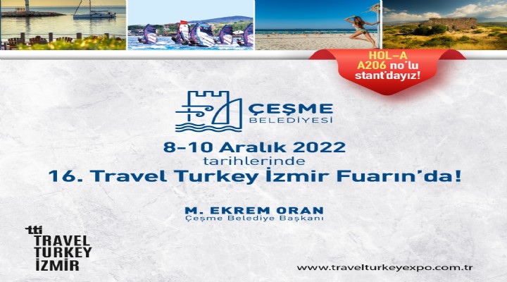 Çeşme Travel Turkey Fuarı'nda!