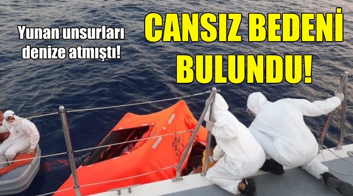 Çeşme açıklarında cansız bedeni bulundu!