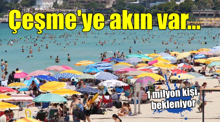 Çeşme'de bayram yoğunluğu...