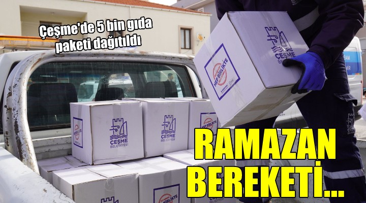 Çeşme'de Ramazan bereketi...