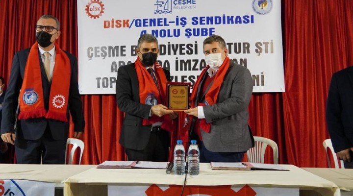 Çeşme'de toplu sözleşme sevinci