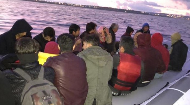 Çeşme'de111 kaçak göçmen yakalandı