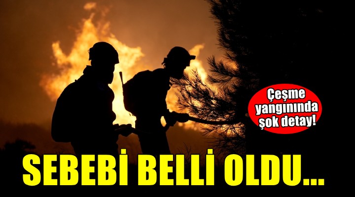 Çeşme yangınının sebebi belli oldu