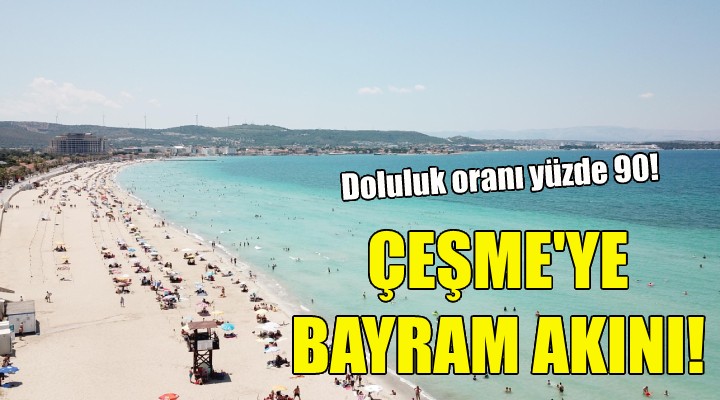 Çeşme'ye bayram akını!