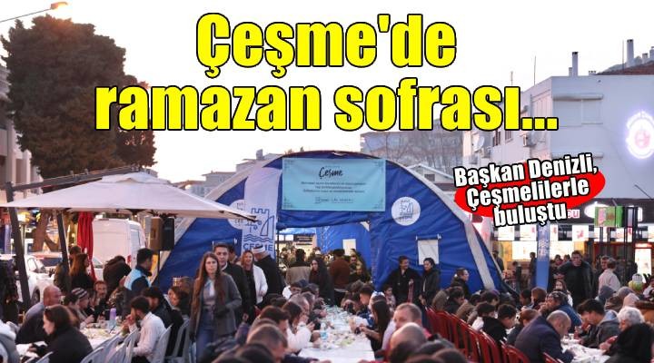 Çeşme'de ilk iftar açıldı