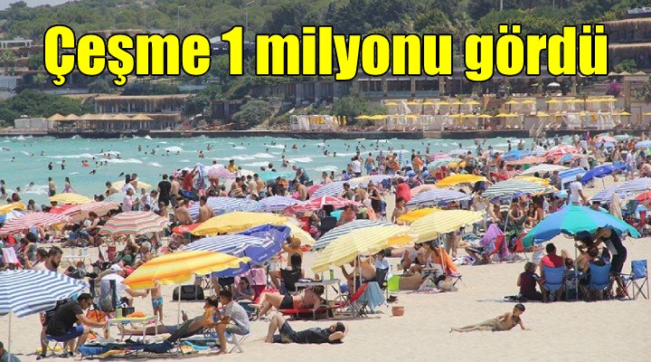 Çeşme'de nüfus 1 milyona dayandı! Plajlar doldu taştı