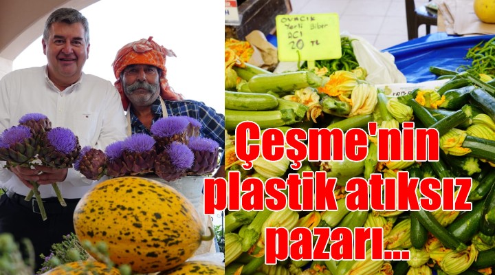 Çeşme'de plastik atıksız üretici pazarı