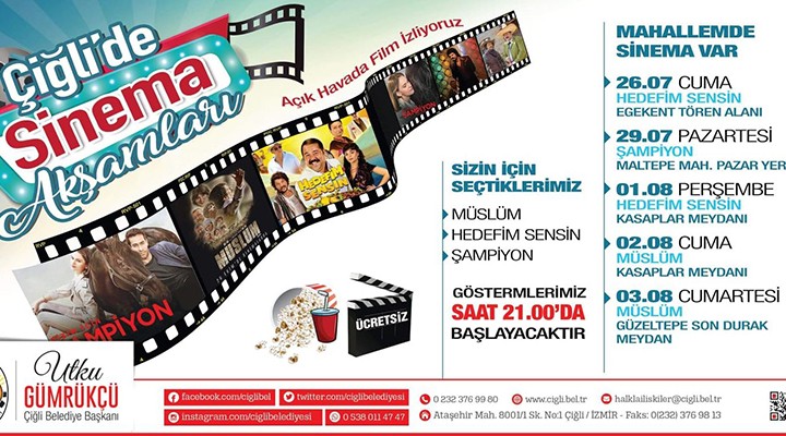 Çiğli'de sinema akşamları