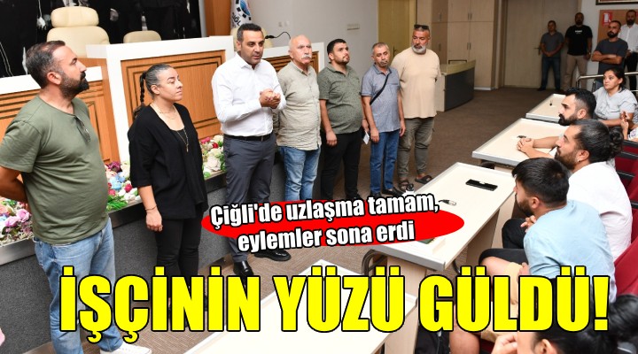 Çiğli'de uzlaşma sağlandı, eylemler sona erdi!