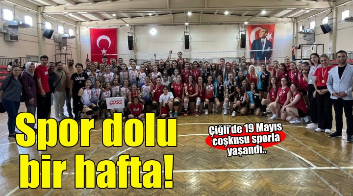 Çiğli'de 19 Mayıs coşkusu sporla yaşandı