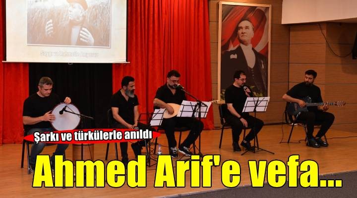 Çiğli'de Ahmed Arif'e vefa: Şiirlerle, türkülerle anıldı