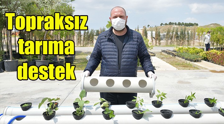 Çiğli'de balkonlarda topraksız tarıma destek