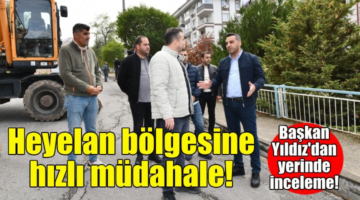 Çiğli'de heyelan bölgesine hızlı müdahale!