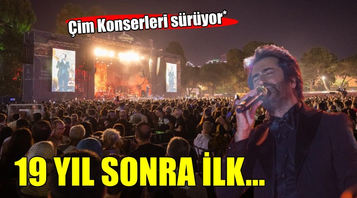 Çim Konserleri'nde Mahsun Kırmızıgül sahne aldı...