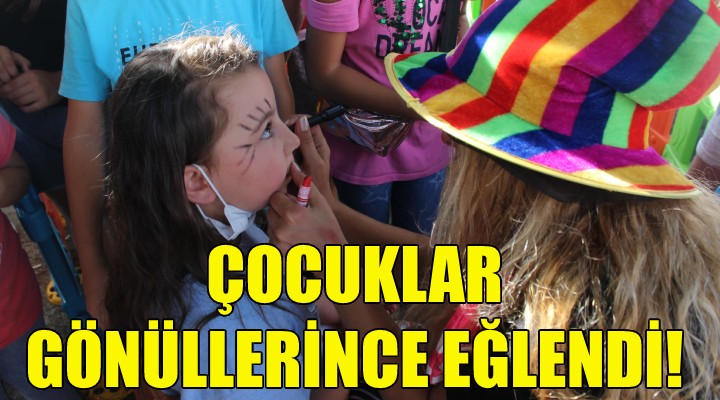 Çocuklar gönüllerince eğlendi!