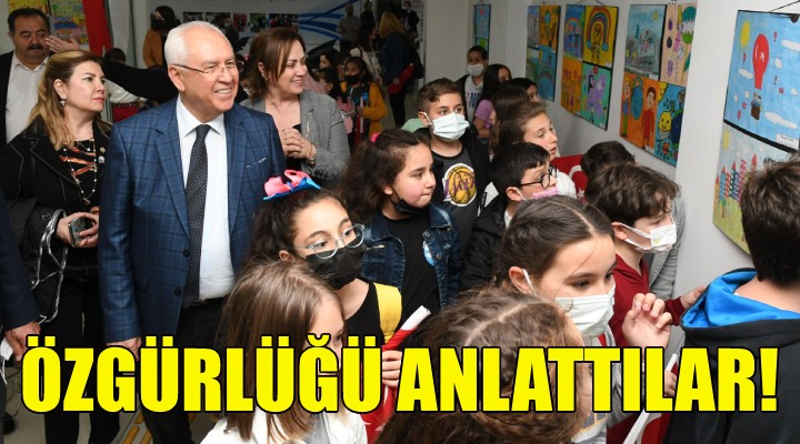 Çocuklar 'özgürlüğü' anlattı!