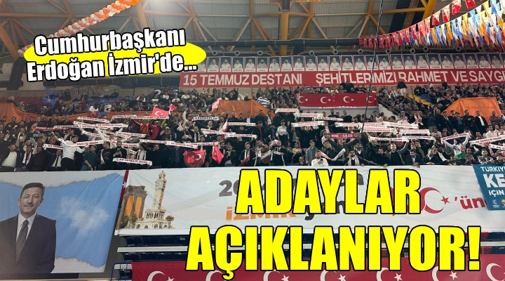 Cumhurbaşkanı Erdoğan bugün İzmir'de..