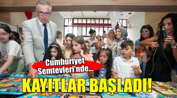 Cumhuriyet Semtevleri'nde kurs kayıtları başladı!