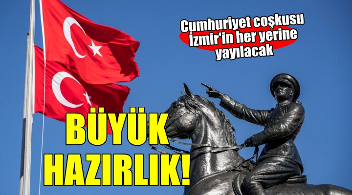 Cumhuriyet coşkusu İzmir'in her yerine yayılacak...